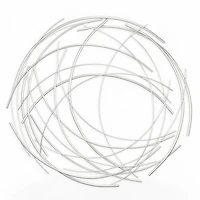 Silver Metal Wire Abstract Wall Plaque