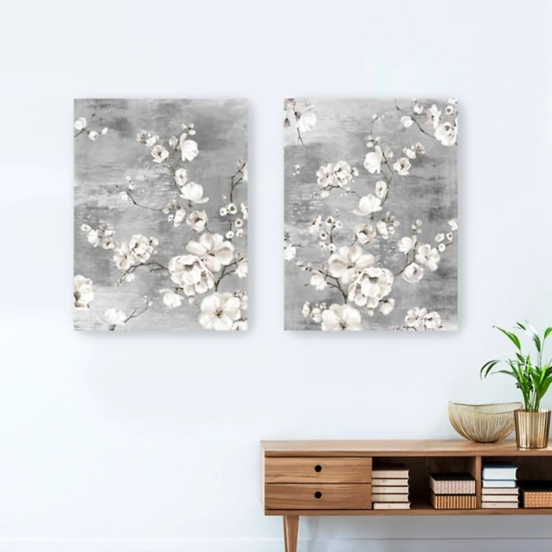 Blossoming Giclee Canvas Art Prints, Set of 2