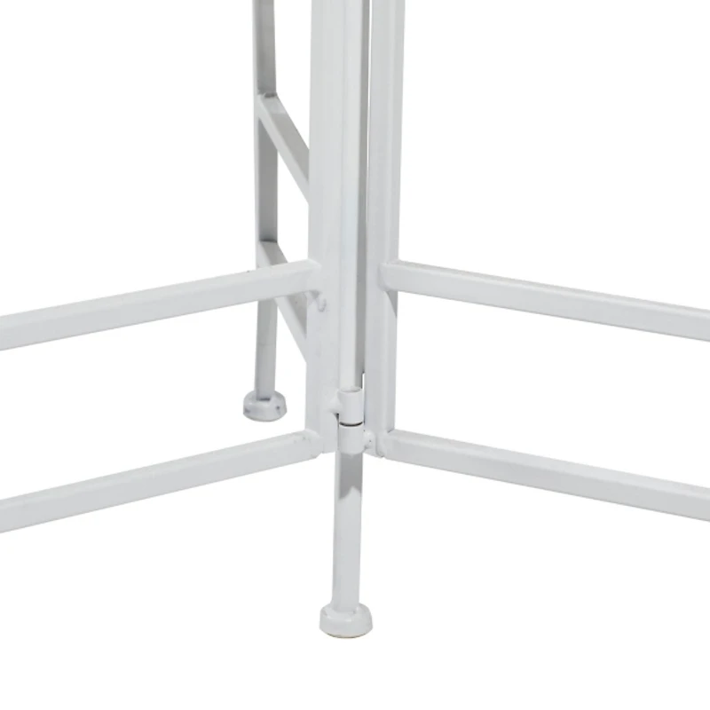 White Metal 3-Tier Plant Stand