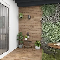 Black Metal Floral 3-Tier Plant Stand