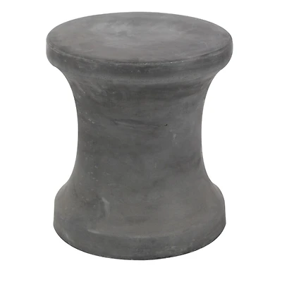 Black Clay Hourglass Accent Table