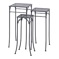 Black Garden 3-pc. Plant Stand Set