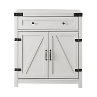 White Barnwood Style Wooden Cabinet