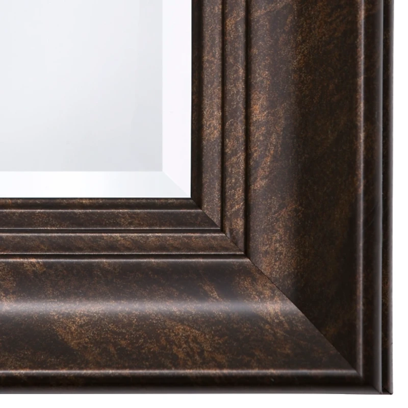 Dark Bronze Rectangular Frame Wall Mirror