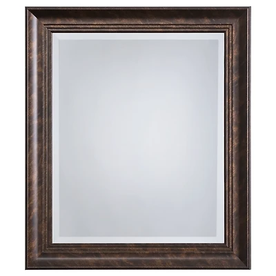 Dark Bronze Rectangular Frame Wall Mirror