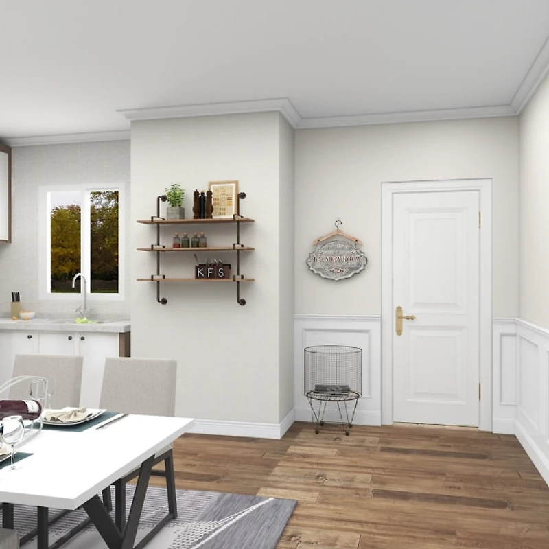 Gray Metal Laundry Room Wall Plaque