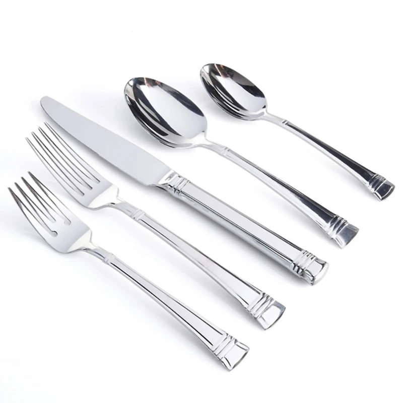 Mercutio Lines Stainless Steel 20-pc. Flatware Set
