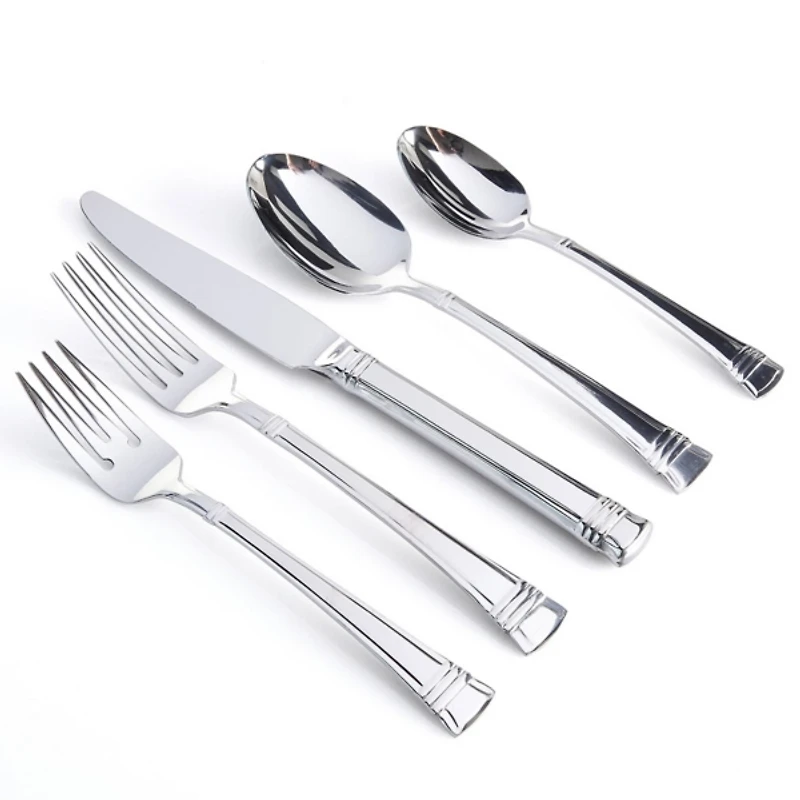 Mercutio Lines Stainless Steel 20-pc. Flatware Set