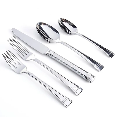 Mercutio Lines Stainless Steel 20-pc. Flatware Set