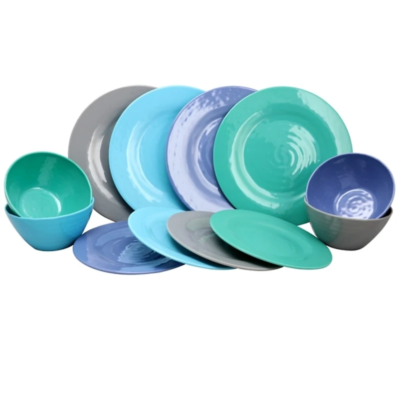 Hues of the Sea 12-pc. Dinnerware Set