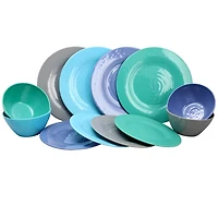 Hues of the Sea 12-pc. Dinnerware Set