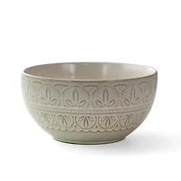 White Lace Embossed 16-pc. Dinnerware Set