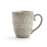 White Lace Embossed 16-pc. Dinnerware Set