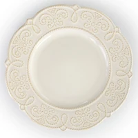 White Embossed Scalloped 16-pc. Dinnerware Set
