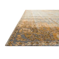 Antiqued Ivory Copper Outdoor Area Rug, 7x11