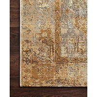 Antiqued Ivory Copper Outdoor Area Rug, 7x11