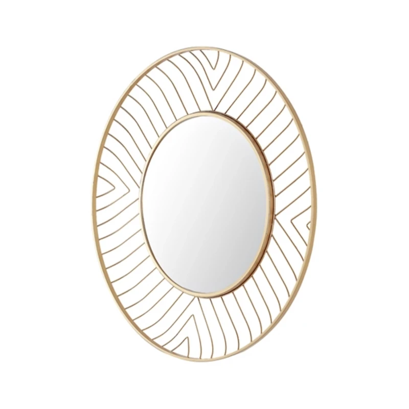 SAFAVIEH Gold Metal Open Stencil Frame Wall Mirror