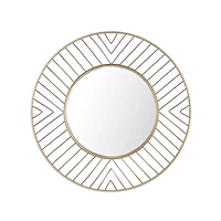 SAFAVIEH Gold Metal Open Stencil Frame Wall Mirror