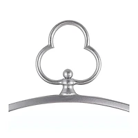 Silver Metal Keyhole Accent Frame Wall Mirror