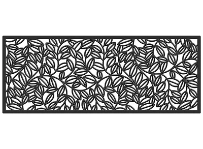 Black Vine Rubber Doormat, 48x22