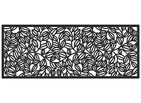 Black Vine Rubber Doormat, 48x22