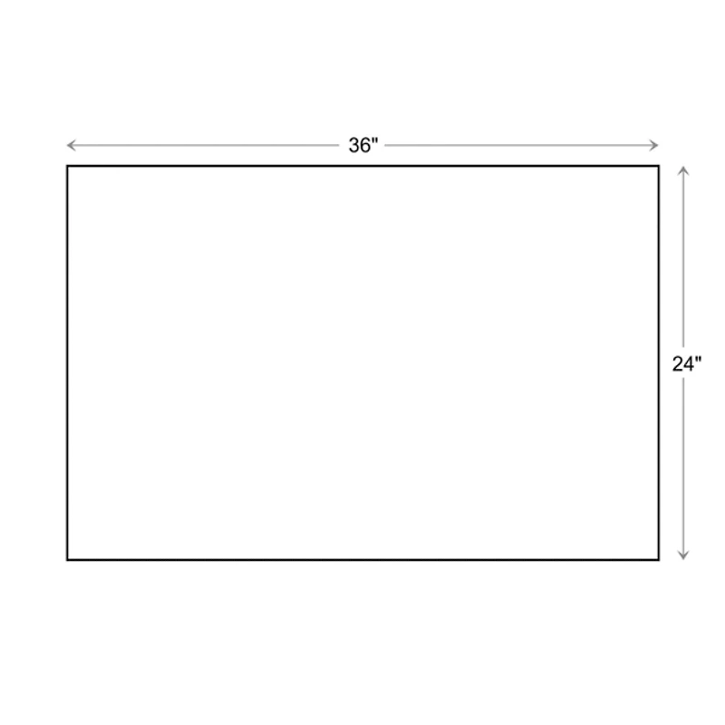 Black Scroll Border Rubber Doormat, 36x24