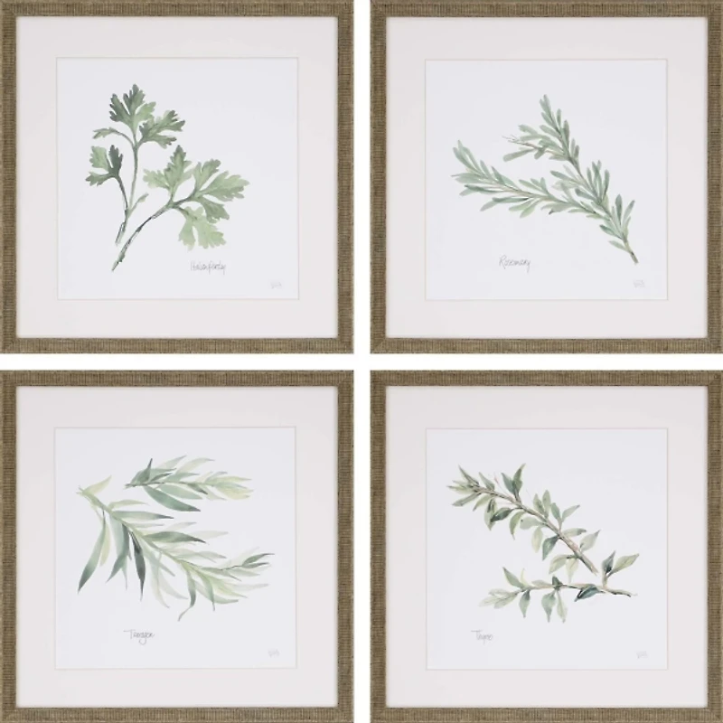 Herbs 4-pc. Gold Framed Art Print Set