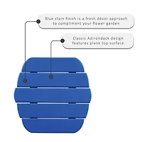 Blue Acacia Wood Outdoor Adirondack End Table