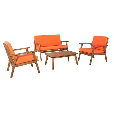 4-pc. Acacia Wood Outdoor Living Set