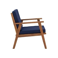 Blue 4-pc. Acacia Wood Outdoor Living Set