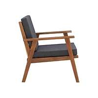 Gray Acacia Wood 4-pc. Outdoor Living Set