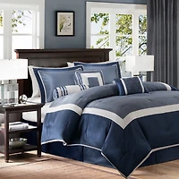 Blue Square 7-pc. California King Comforter Set