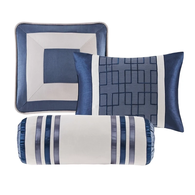 Blue Square 7-pc. California King Comforter Set