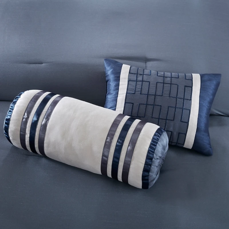 Blue Square 7-pc. California King Comforter Set