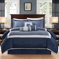 Blue Square 7-pc. California King Comforter Set