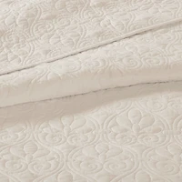 Ivory Classic Stitch 3-pc. Twin Bedspread Set