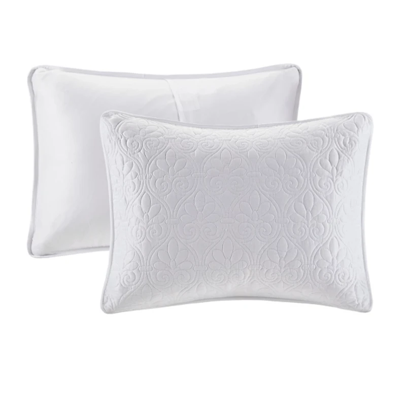 White Classic Stitch 3-pc. Full Bedspread Set