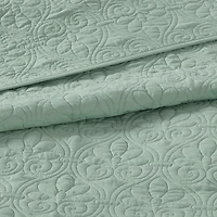 Green Classic Stitch 2-pc. Twin Bedspread Set