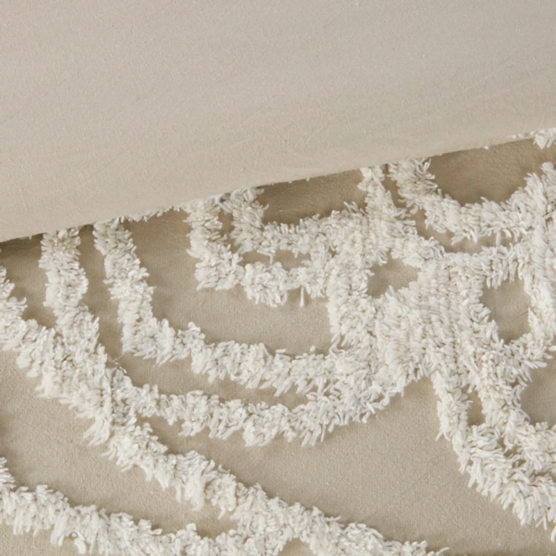 Tan Medallion 3-pc. California King Duvet Set