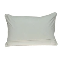 Royal Blue Quatrefoil Lumbar Throw Pillow