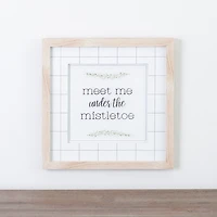 Meet Me Under The Mistletoe Wall Plaque