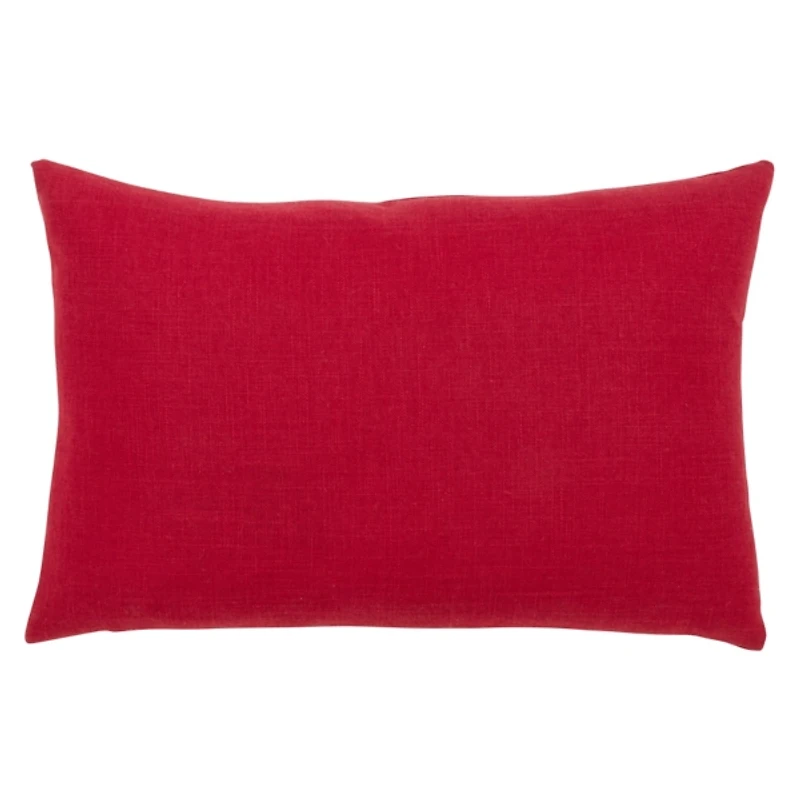 Red Christmas Tree LED Accent Pillow