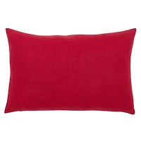 Red Christmas Tree LED Accent Pillow