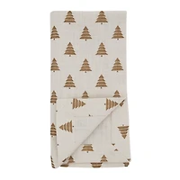 Gold Christmas Tree Napkins, Set of 4