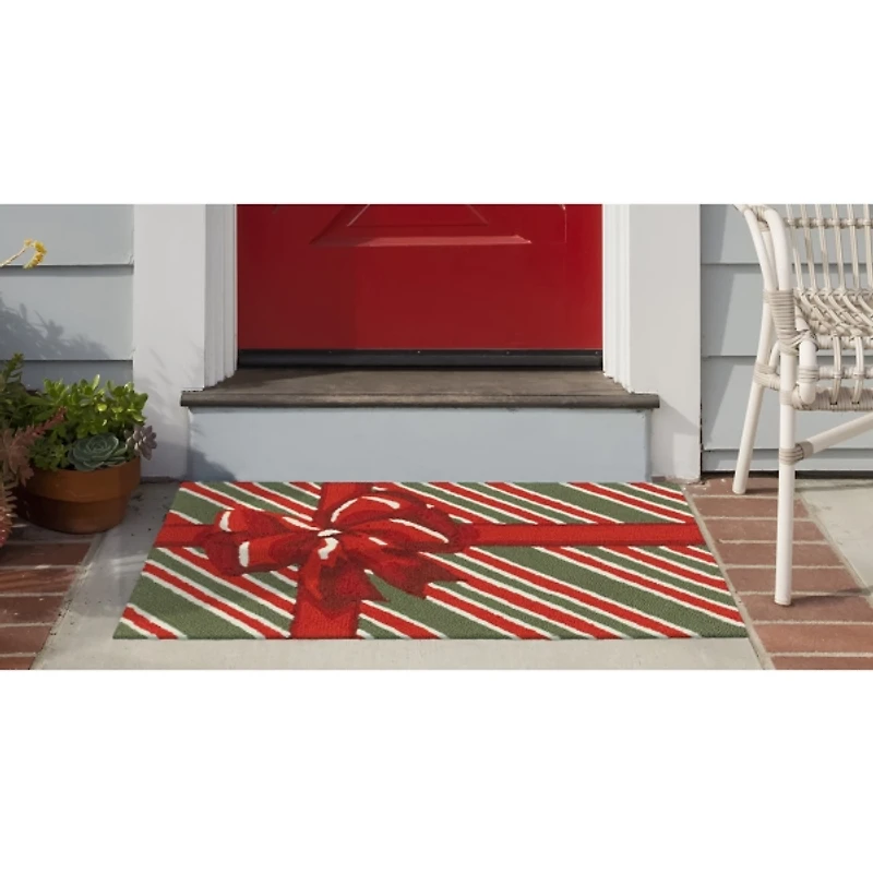 Red Green Giftbox Doormat, 24x36