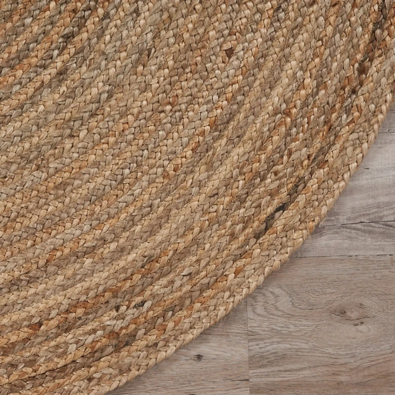 Natural Tonal Bordered Area Rug, 5x7