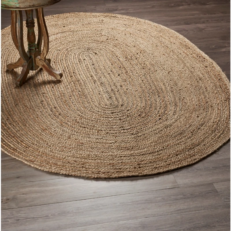 Natural Tonal Bordered Area Rug, 5x7