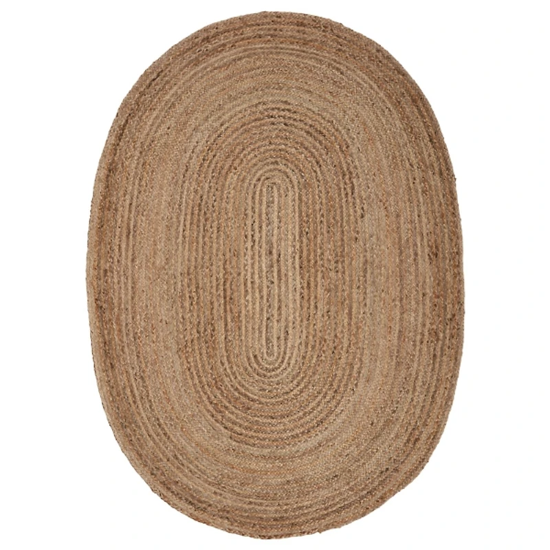 Natural Tonal Bordered Area Rug, 5x7