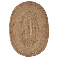 Natural Tonal Bordered Area Rug, 5x7