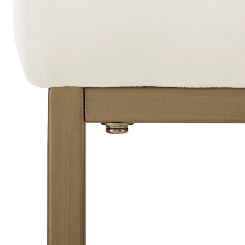Marley Cream and Gold Counter Stools, Set of 2